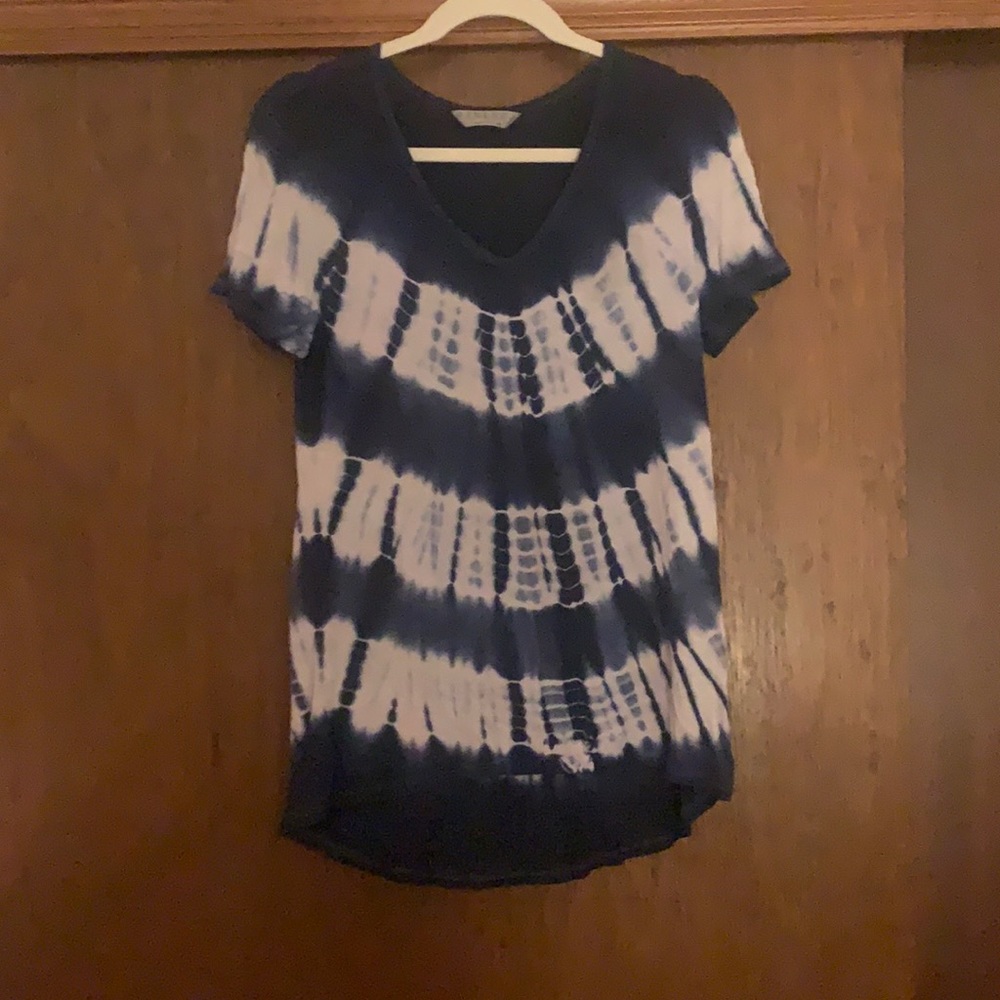 Blue and white shirt